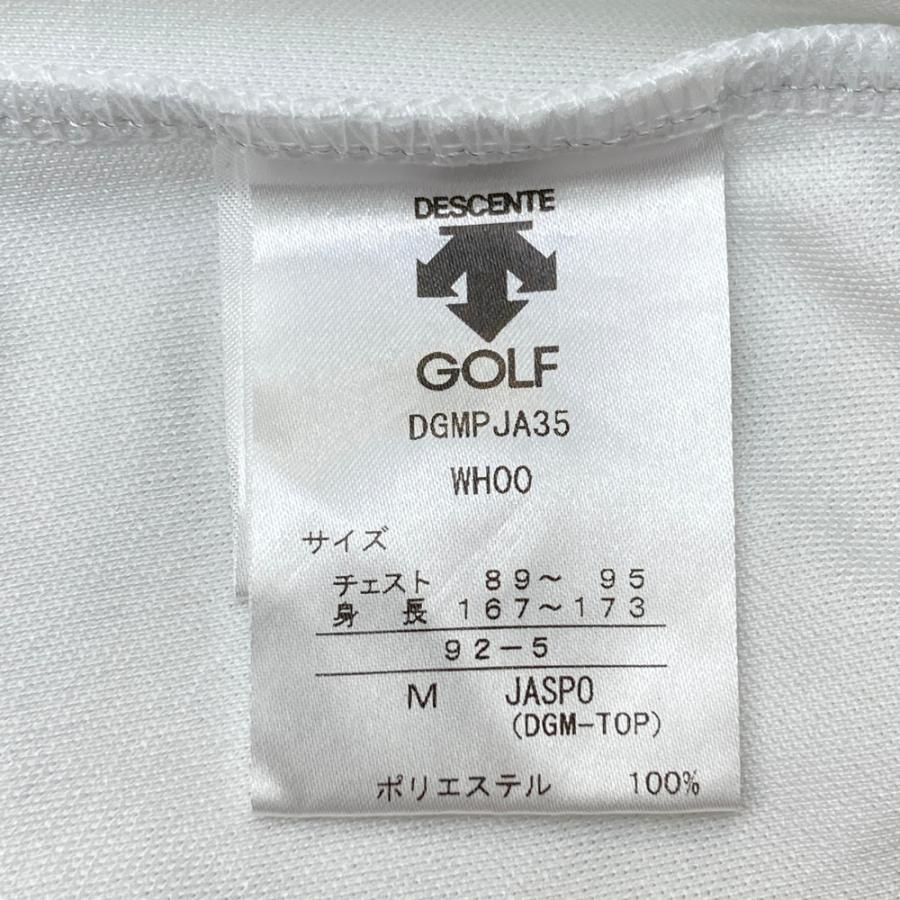 DESCENTE GOLF デサントゴルフ 半袖ポロシャツ ホワイト系 M ゴルフ