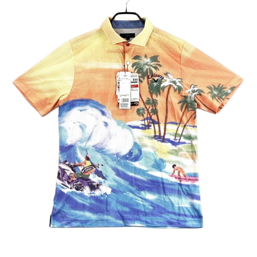 新品】CALLAWAY キャロウェイ フルグラフィック 半袖ポロシャツ 総柄