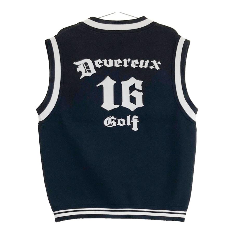 デヴァロー　メンズゴルフウェアベスト DEVEREUX GOLF デヴァローゴルフ ベスト ブラック系 S ゴルフウェア