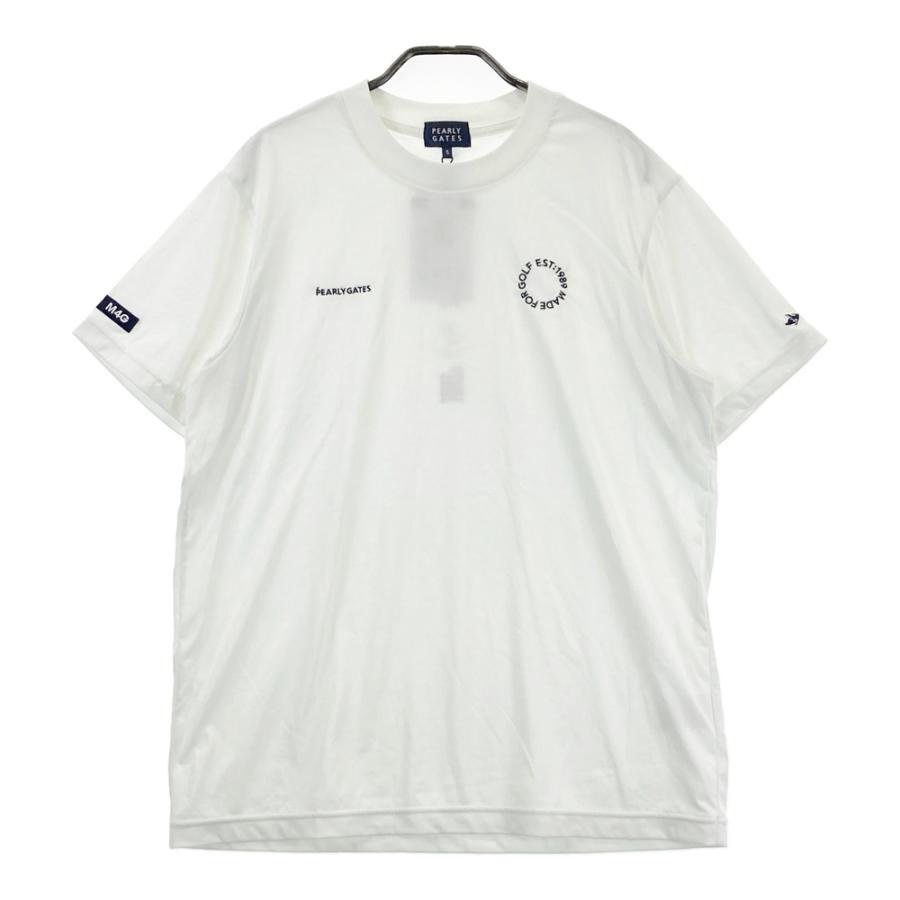 パーリーゲイツモックネック 美品】PEARLY GATES パーリーゲイツ 2023年モデル モックネック 半袖T