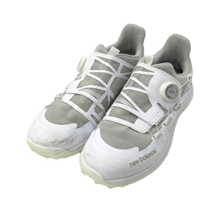 未使用 28cm 2E ニューバランス ゴルフシューズ UGS1001Wホワイト NEW BALANCE GOLF ニューバランス UGS1001W スパイクレスゴルフ
