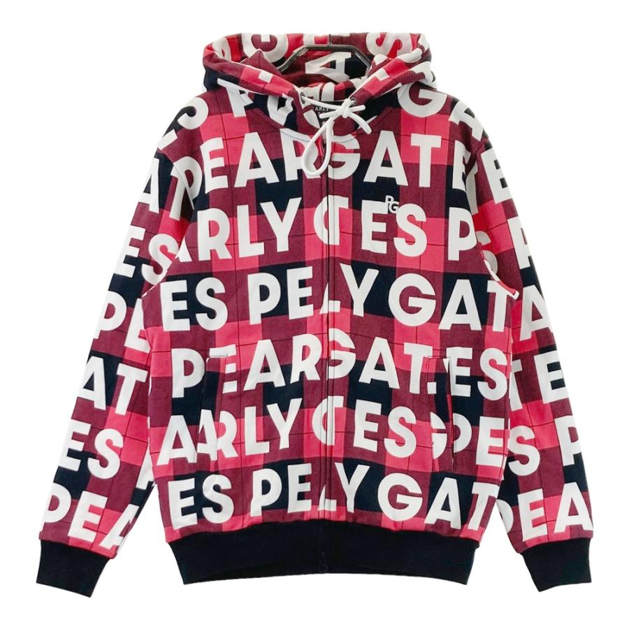 PEARLY GATES パーリーゲイツ 裏起毛 スウェット ジップパーカー ロゴ