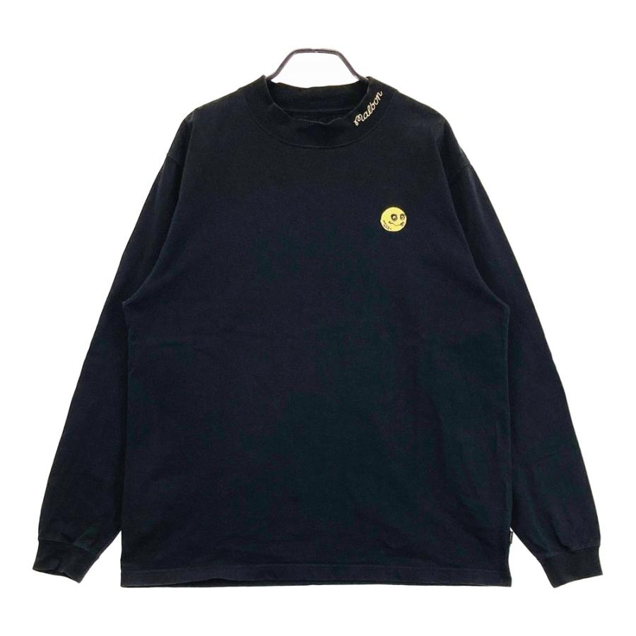 MALBON GOLF マルボン ゴルフ ×BEAMS ハイネック 長袖Tシャツ ブラック