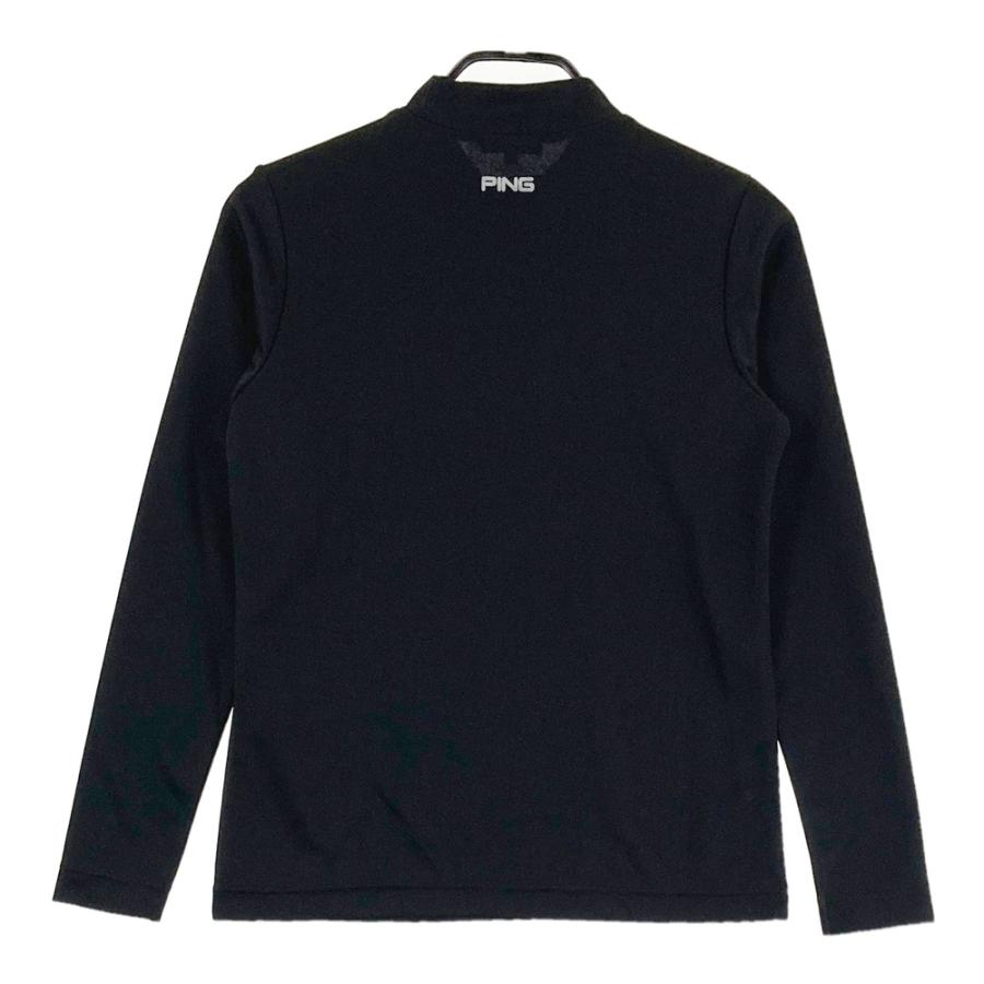 PING（ピン） モックネック長袖Tシャツ ブラック系 S ゴルフウェア