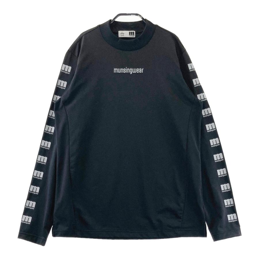 MUNSING WEAR マンシングウェア 長袖ハイネックTシャツ ブラック系 L