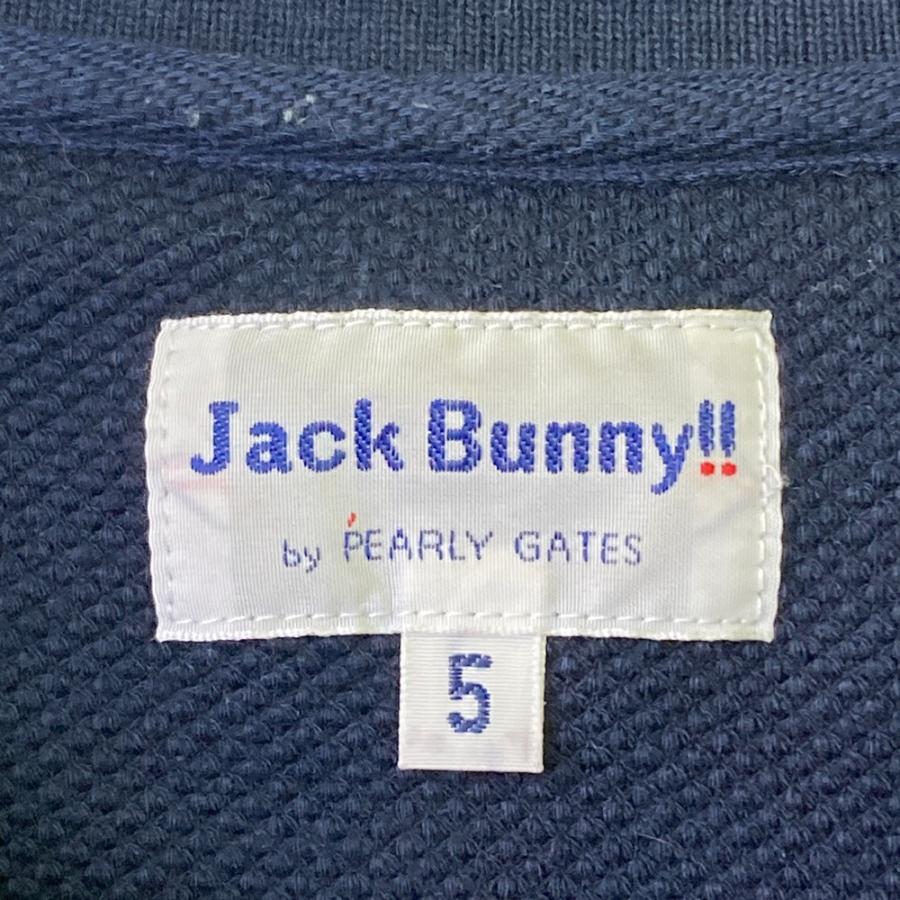 JACK BUNNY ジャックバニー 長袖ポロシャツ ネイビー系 5 ゴルフウェア