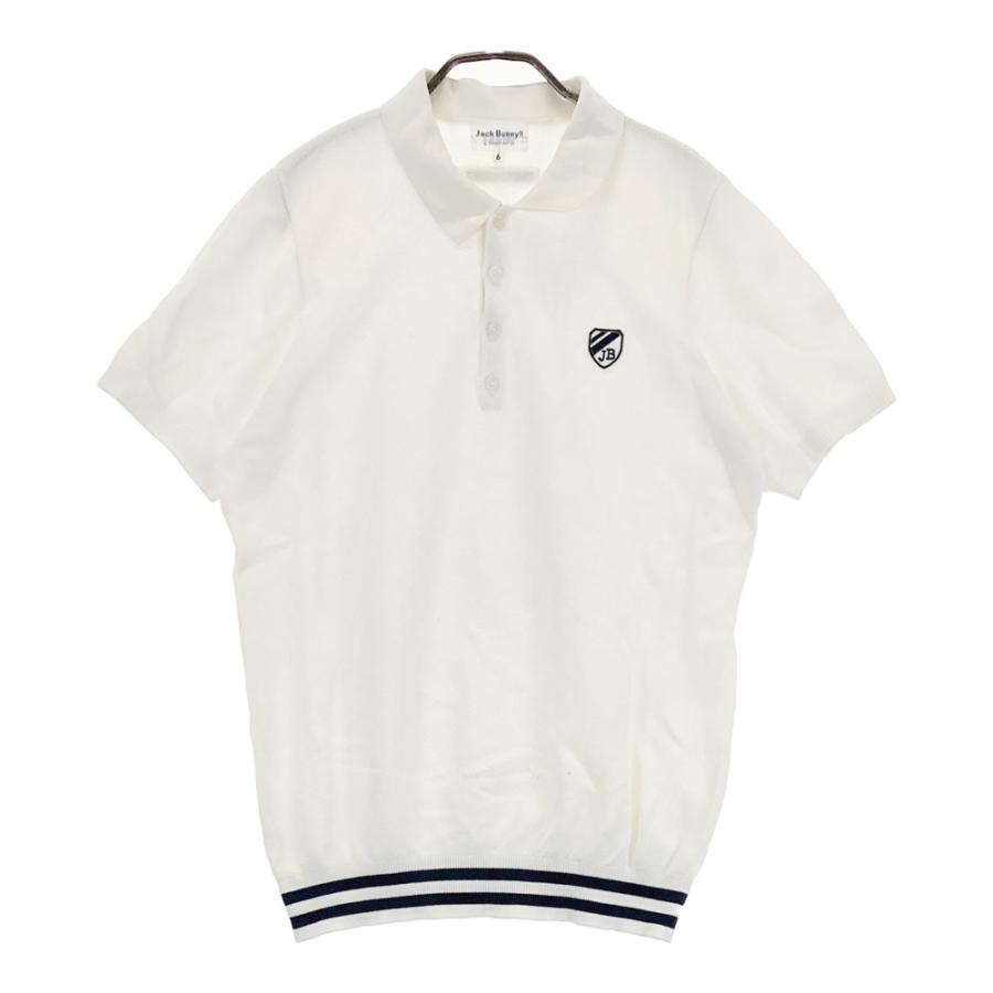 JACK BUNNY ジャックバニー 半袖ポロシャツ ニット ホワイト系 6