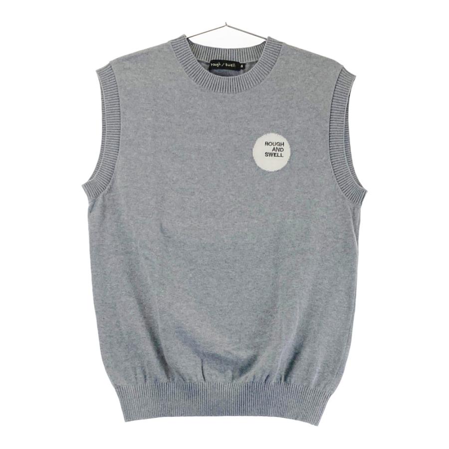 【ラフアンドスウェル】美品 ニットセーター グレー XLサイズ メンズ ROUGH&SWELL（ラフアンドスウェル） ニット｜中古ゴルフウェア通販
