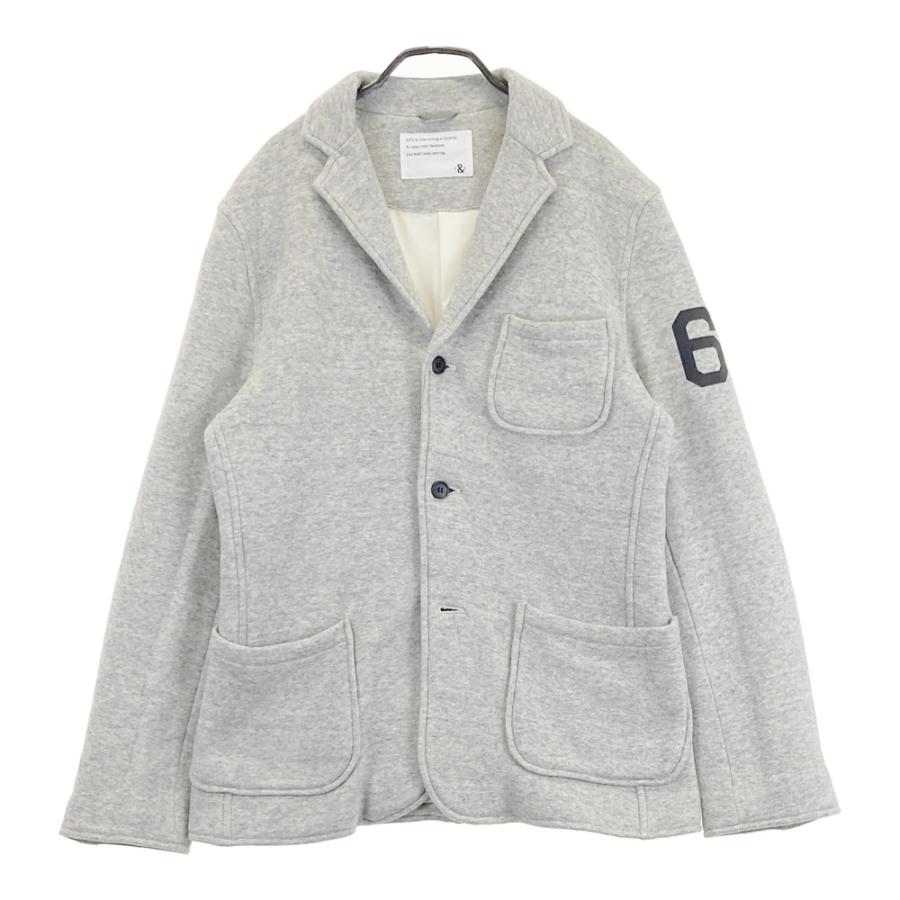 ROUGH&SWELL ラフアンドスウェル　テーラードジャケット　スウェット生地 ROUGH&SWELL ラフアンドスウェル テーラードジャケット グレー系 L