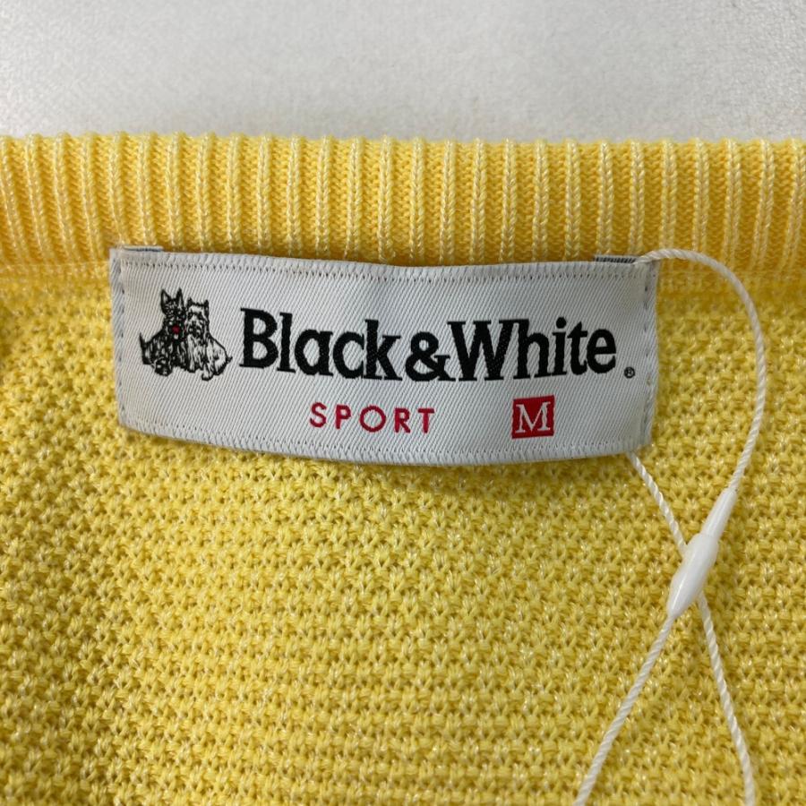 新品】BLACK&WHITE ブラックアンドホワイト Vネックニットベスト