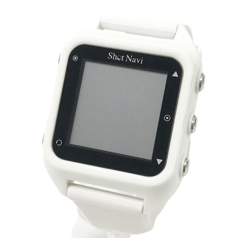SHOT NAVI ショットナビ HUG 腕時計型 GPSゴルフナビ ホワイト系