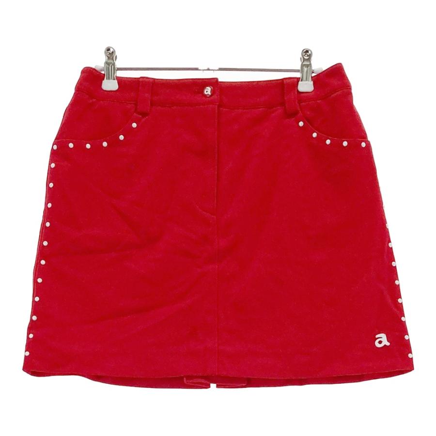 新品】ARCHIVIO アルチビオ 裏地付 ストレッチスカート レッド系 40