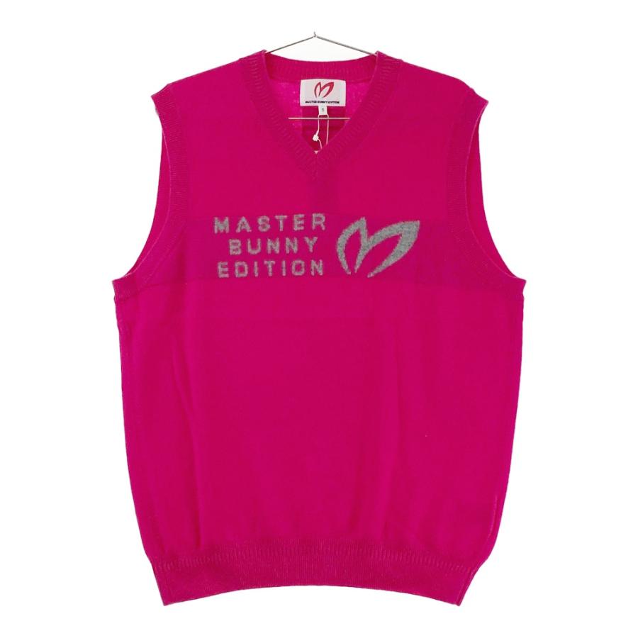 サイズ：5 MASTER BUNNY EDITION マスターバニーエディション 2023年モデル カシミヤ ニットベスト  ピンク系 [240101586291] ゴルフウェア メンズ ストスト MASTER BUNNY EDITION（マスターバニーエディション） 【新品】MASTER