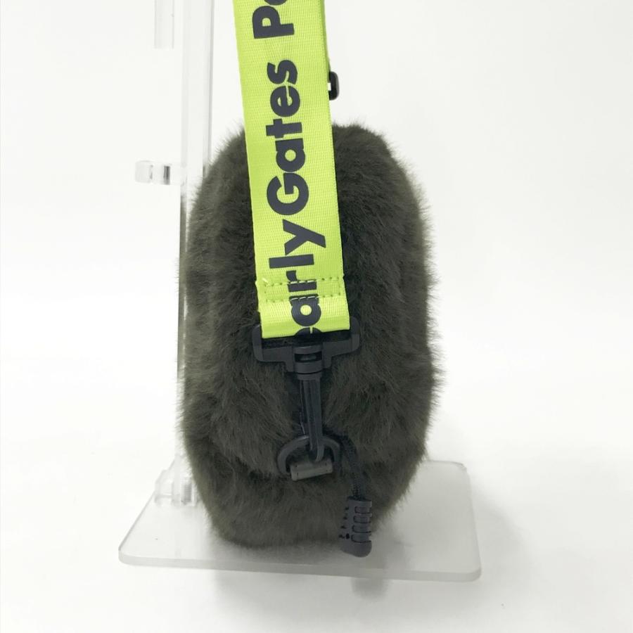 PEARLY GATES パーリーゲイツ  フェイクファー ショルダー付カートバッグ  ブラック系  [240101586361] ゴルフウェア ストスト PEARLY GATES パーリーゲイツ フェイクファー ショルダー付カート