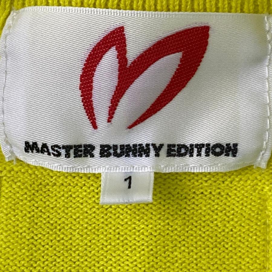 サイズ：1 MASTER BUNNY EDITION マスターバニーエディション  カシミヤ混 ニットセーター  イエロー系 [240101586552] ゴルフウェア レディース ストスト MASTER BUNNY EDITION（マスターバニーエディション） カシミヤ混