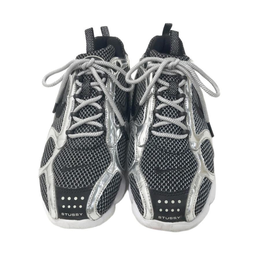 STUSSY CU1854-001 スニーカー ブラック/シルバー NIKE ナイキ ×STUSSY AIR ZOOM SPIRIDON CAGED CU1854-001 スニーカー