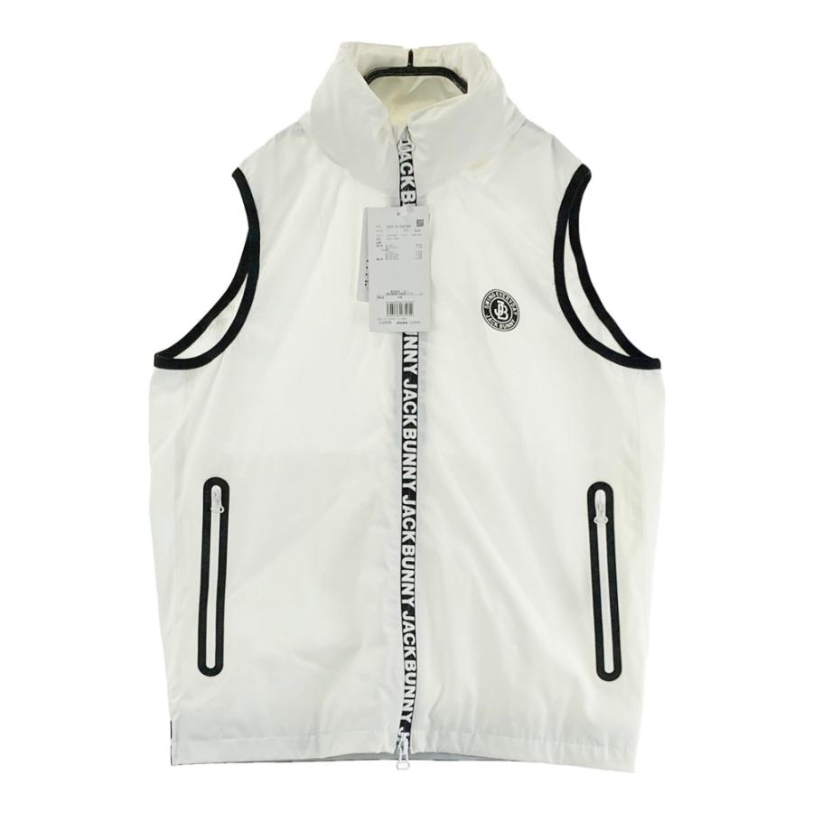Jack Bunny!! ジャックバニー　ゴルフウェア　中綿ジャケット　ベスト 新品】JACK BUNNY ジャックバニー 裏メッシュ フード付 ジップベスト