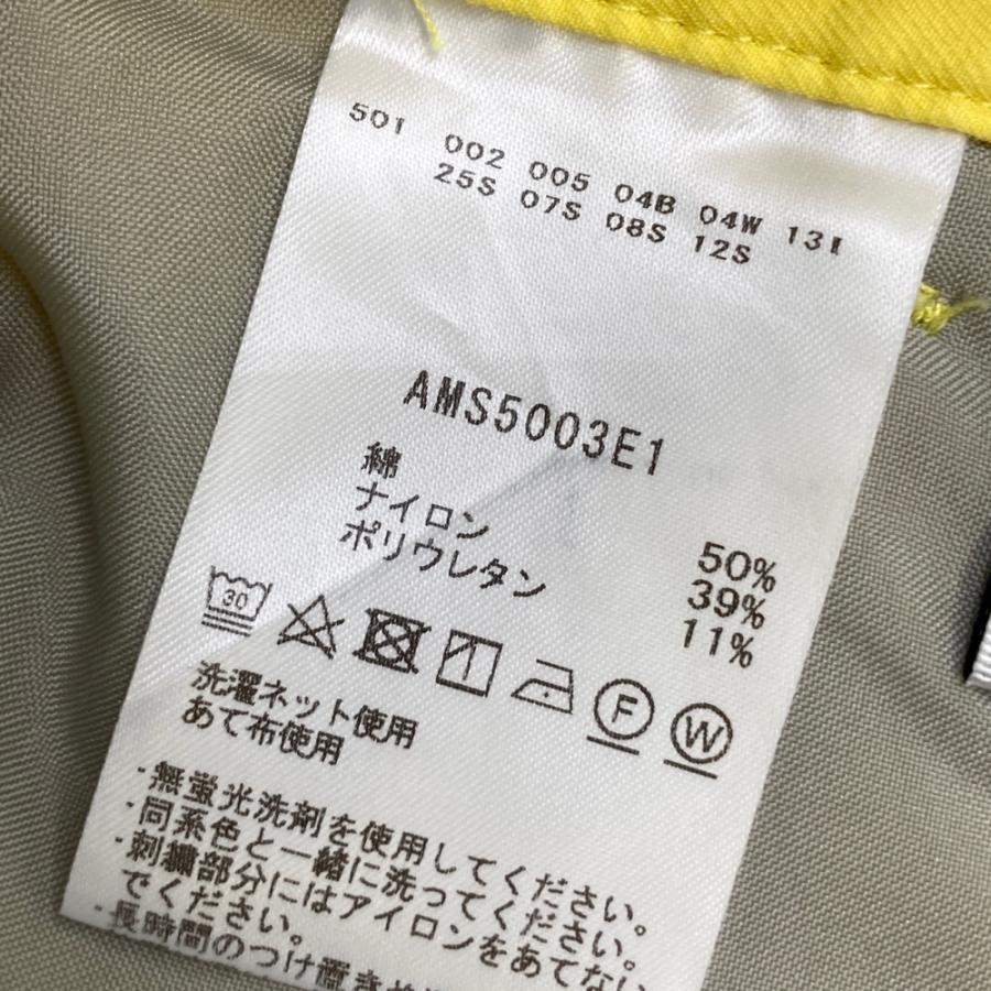 AND PER SE アンパスィ ストレッチパンツ イエロー系 L ゴルフウェア