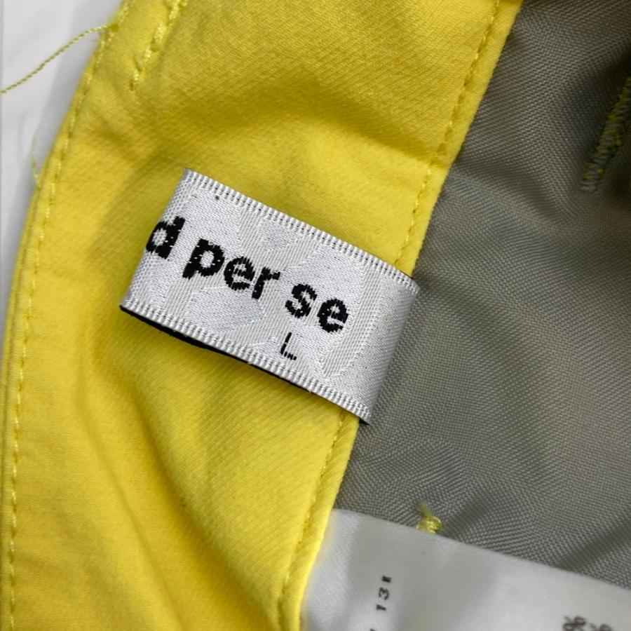 AND PER SE アンパスィ ストレッチパンツ イエロー系 L ゴルフウェア