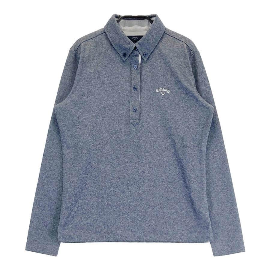 CALLAWAY キャロウェイ 長袖ポロシャツ ネイビー系 L ゴルフウェア