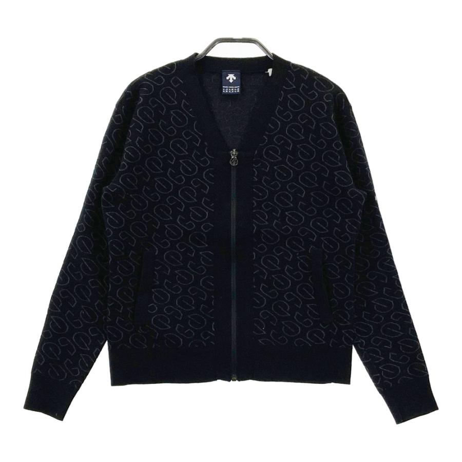 DESCENTE GOLF デサントゴルフ 2024年 ニット ジップジャケット 総柄