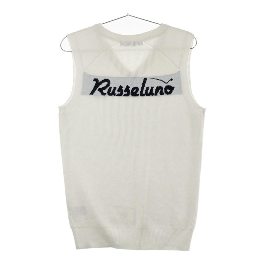 RUSSELUNO ラッセルノ ニットベスト ルチャ ホワイト系 2 ゴルフウェア