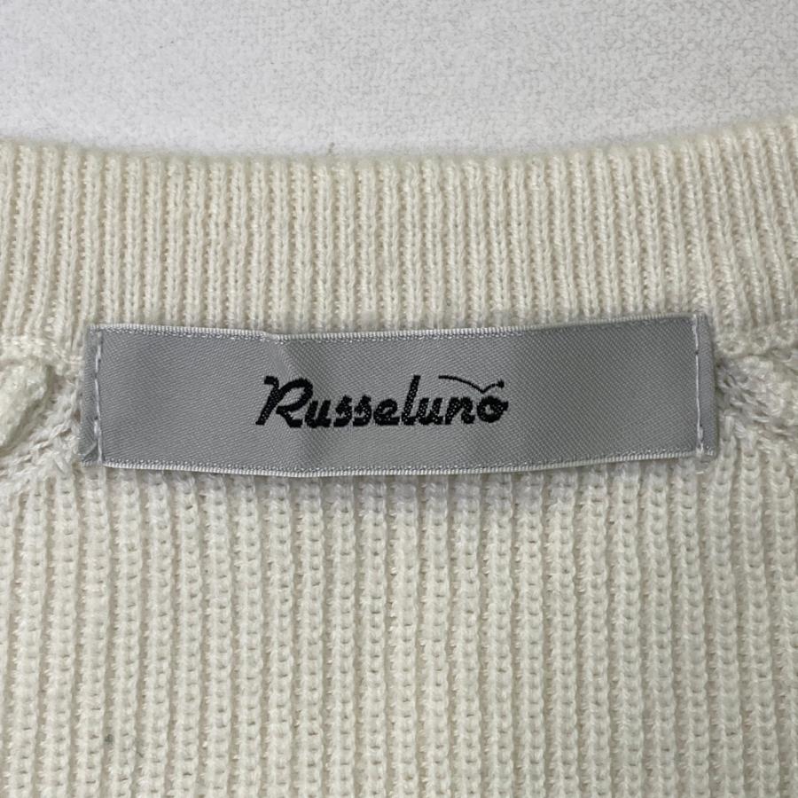 RUSSELUNO ラッセルノ ニットベスト ルチャ ホワイト系 2 ゴルフウェア
