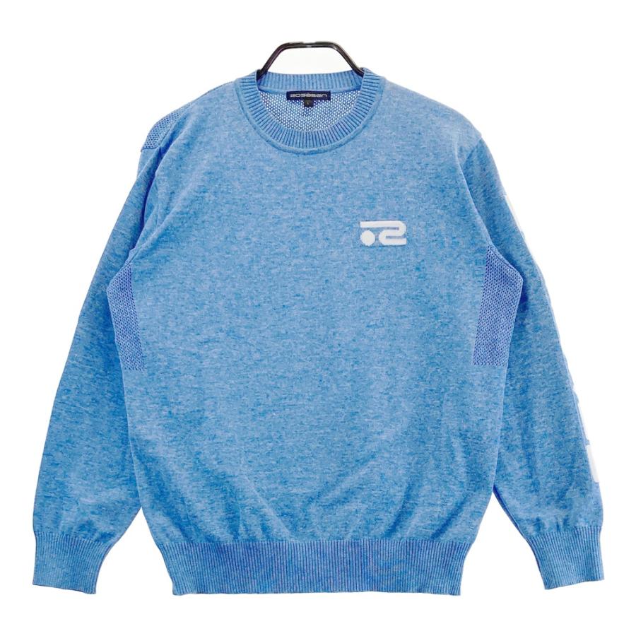 ROSASEN ロサーセン ニットセーター ブルー系 L ゴルフウェア メンズ