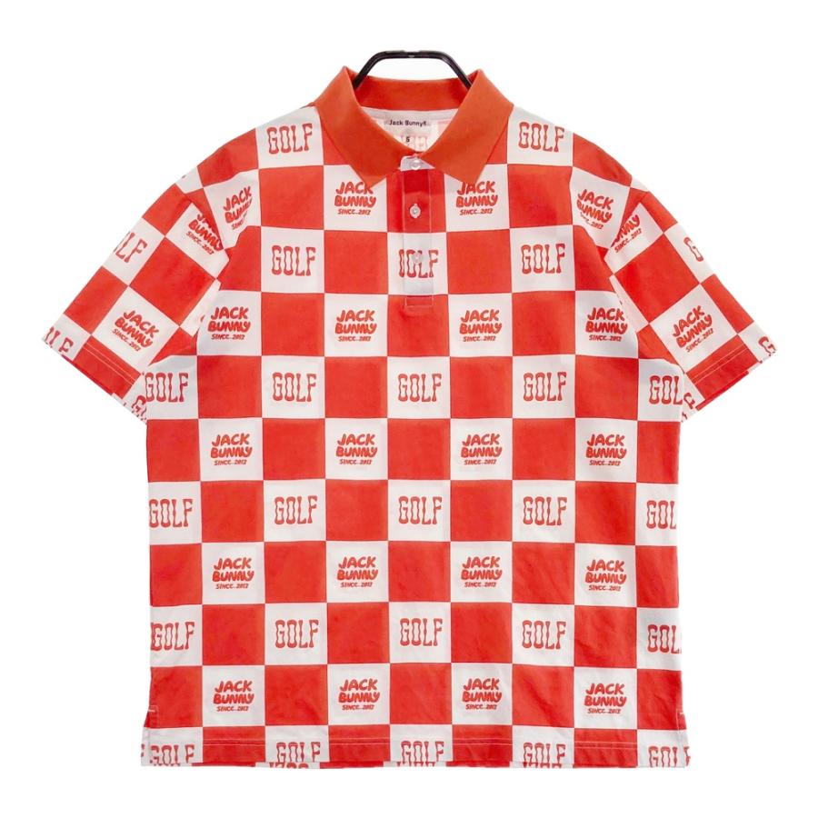 JACK BUNNY ジャックバニー 2025年モデル 半袖ポロシャツ 総柄