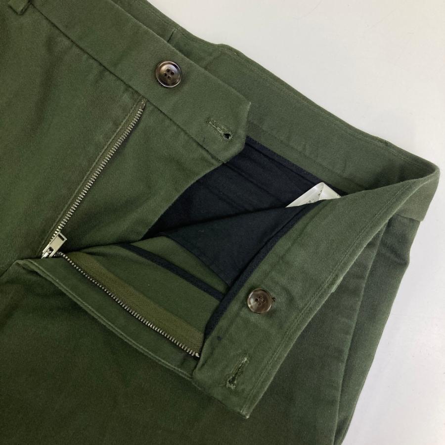 GUCCI グッチ 18SS 519546 ロゴステッチ コットンパンツ グリーン系 46