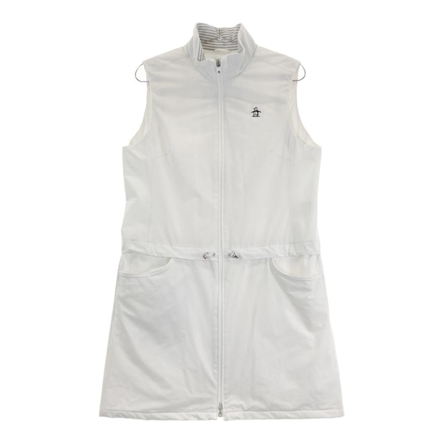 週末値下げ！美品！マンシングウェア　中綿ワンピース　Mサイズ MUNSING WEAR マンシングウェア XJWLM780NT ノースリーブ ジップ 中綿