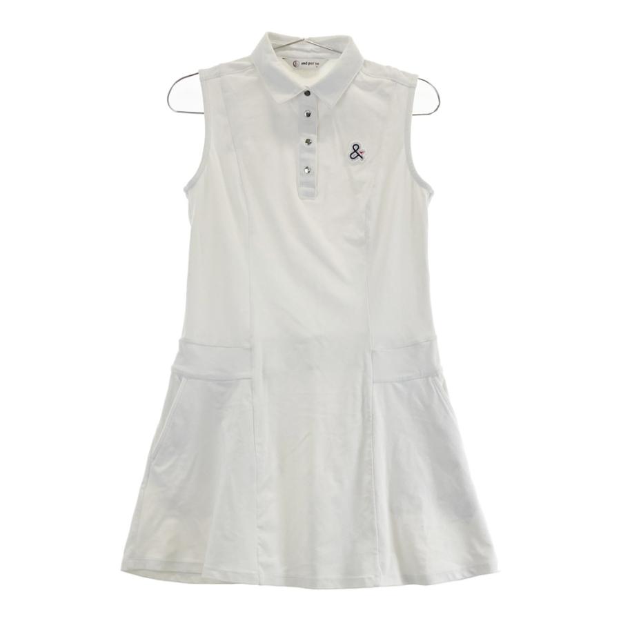 アンパシィ ゴルフウェア ワンピース AND PER SE アンパスィ 2024年モデル ノースリーブ ポロワンピース