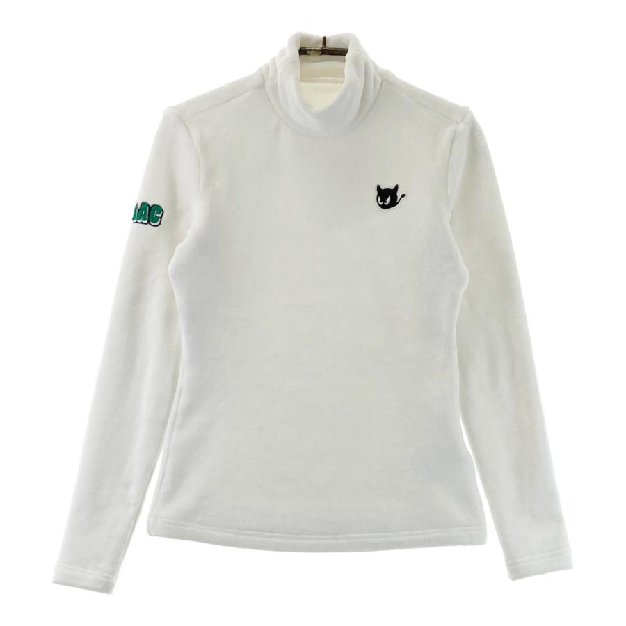 ワック　レディース ゴルフ ハイネック WAAC ワック ボアフリース ハイネック長袖 Tシャツ ホワイト系 1