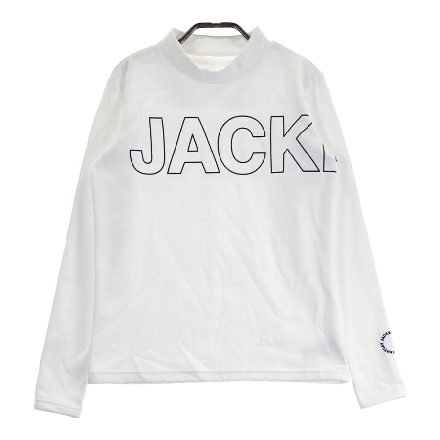 白 裏起毛ストレッチ 00サイズXS ジャックバニー ゴルフウェア 長袖 JACK BUNNY ジャックバニー 2024年モデル 裏起毛 ハイネック長袖T