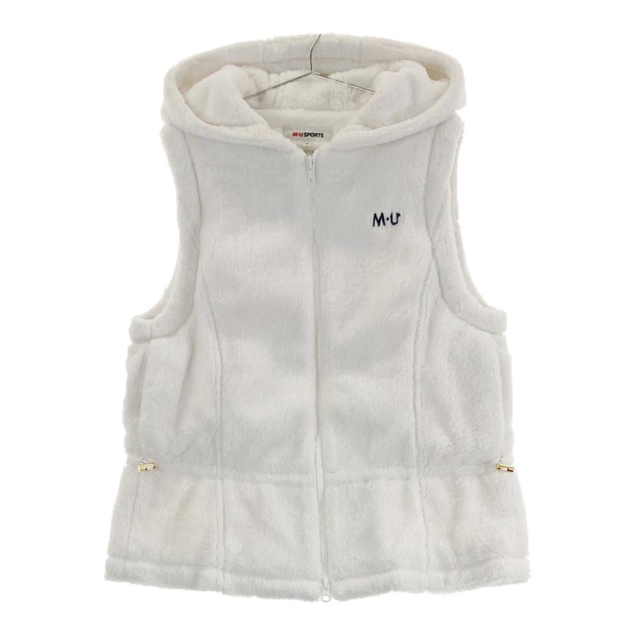 M.U SPORTS エムユースポーツ フェイクファー フード付きベスト