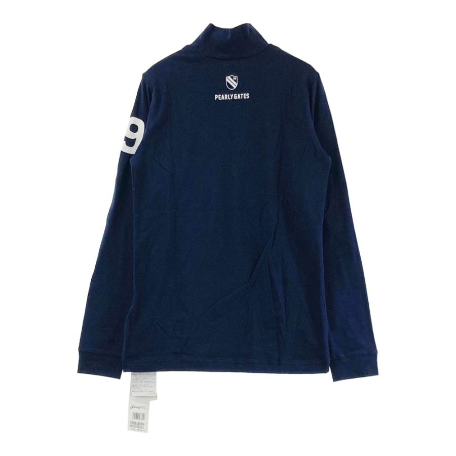 PEARLY GATES パーリーゲイツ モックネック 長袖Tシャツ ネイビー系 1