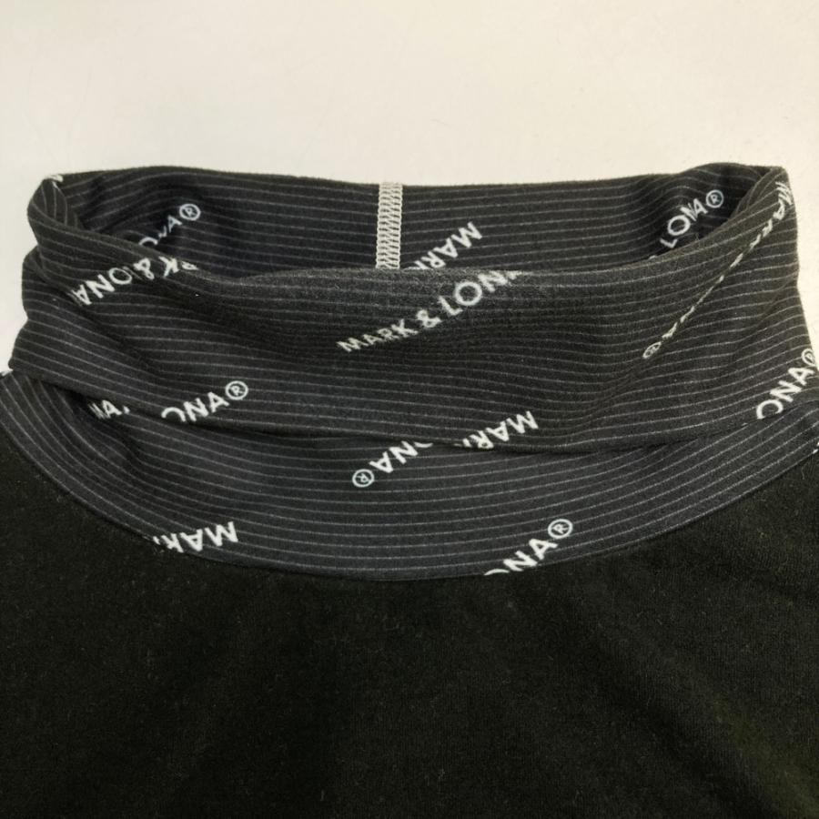 MARK&LONA マークアンドロナ 長袖タートルネックTシャツ ブラック系 46