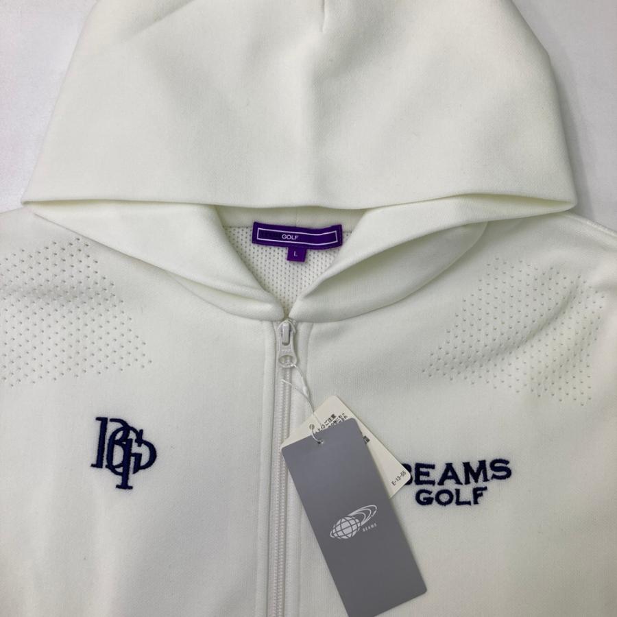 新品】BEAMS GOLF ビームスゴルフ 2024年 ジップパーカー ホワイト系 L