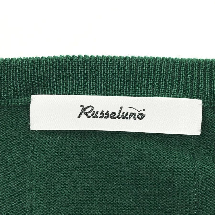 Russeluno（ラッセルノ） ウール混 ニットセーター ルチャ グリーン系