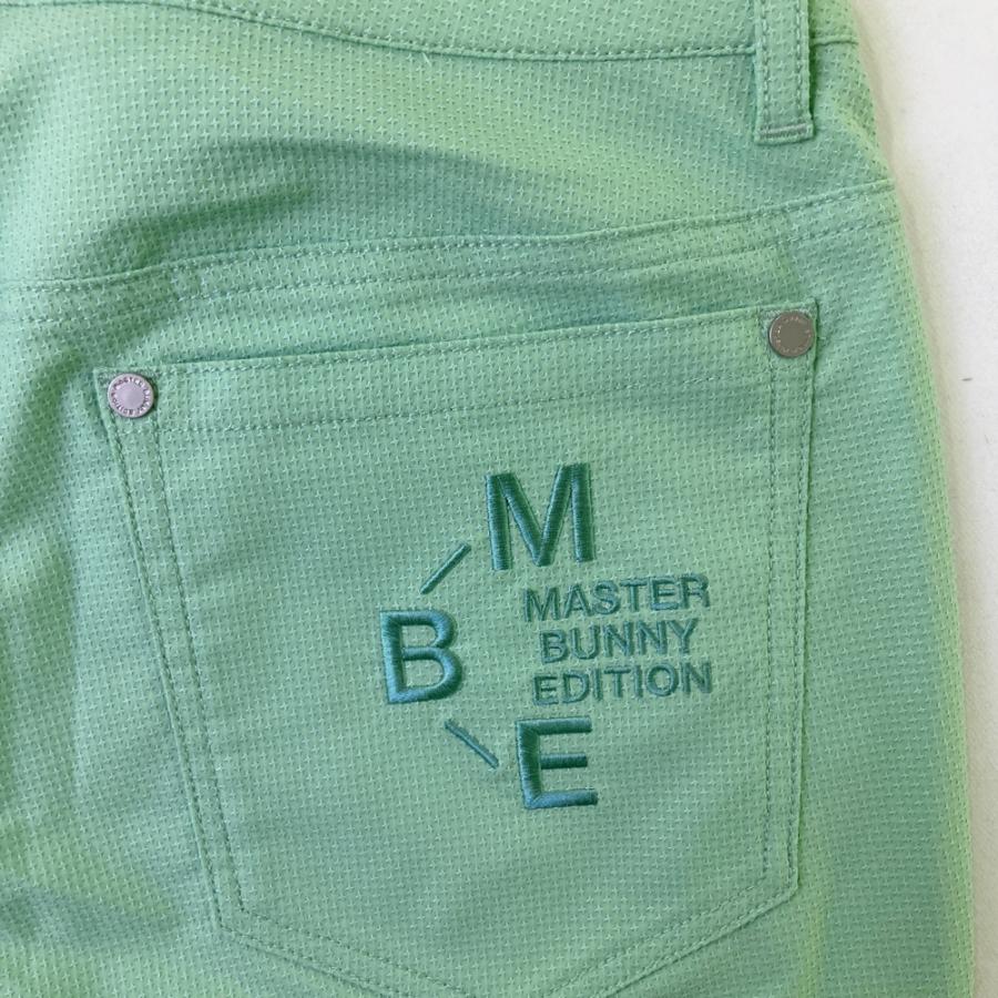 サイズ：2 MASTER BUNNY EDITION マスターバニーエディション 2025年モデル ロングパンツ 総柄 グリーン系 [240101589349] ゴルフウェア レディース ストスト MASTER BUNNY EDITION（マスターバニーエディション） 2025年モデル