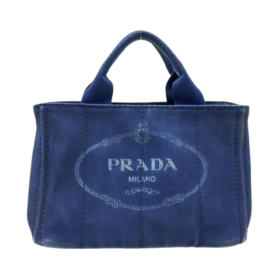 【良品】PRADA プラダ　カナパ　ハンドバッグ　トート　キャンバス　ブルー　青 楽天市場】【バッグ】PRADA プラダ CANAPA カナパトート トートバッグ