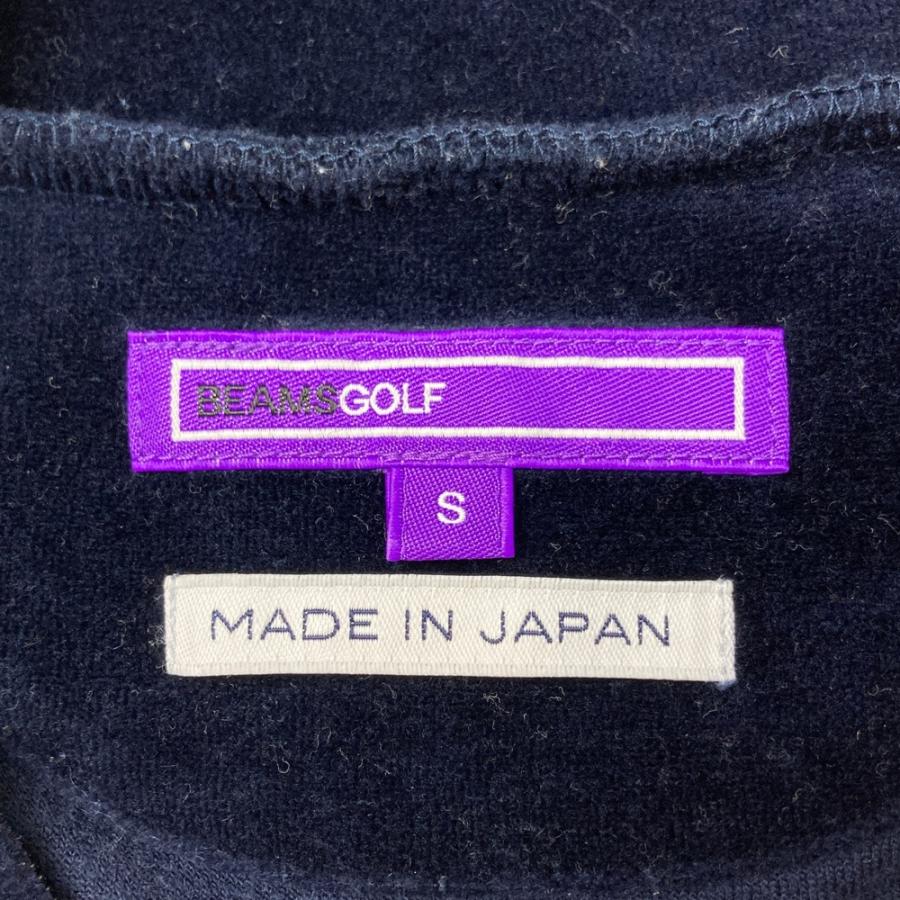 ゴルフ BEAMS GOLF ビームスゴルフ ハーフジップ 長袖シャツ ネイビー S