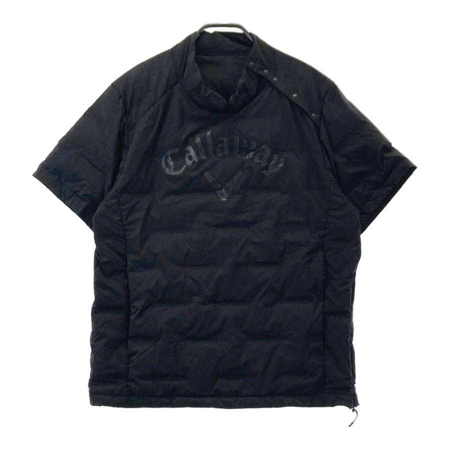 Callaway ブラック 半袖ダウンジャケット CALLAWAY キャロウェイ ダウン 半袖ブルゾン ブラック系 M ゴルフ