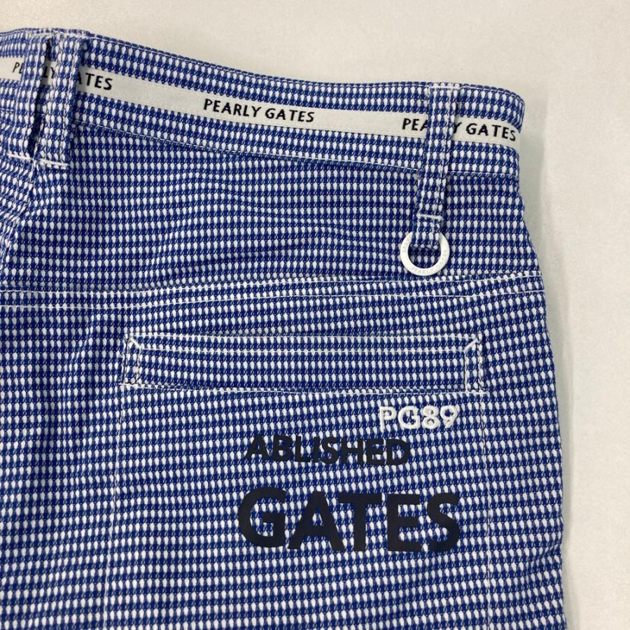 PEARLY GATES パーリーゲイツ ハーフパンツ 総柄 ブルー系 4 ゴルフ