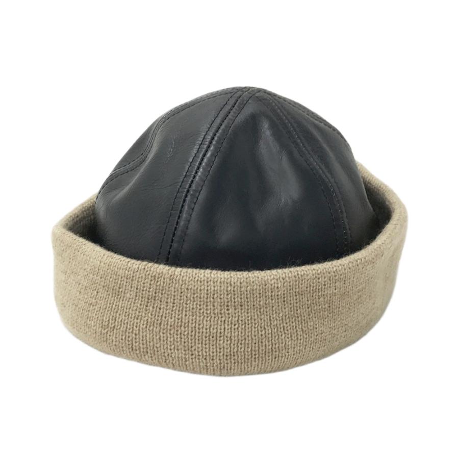 ミスターファットマン レザー フィッシャーマンキャップ ブラック Mr.FATMAN ミスターファットマン レザー フィッシャーマン キャップ