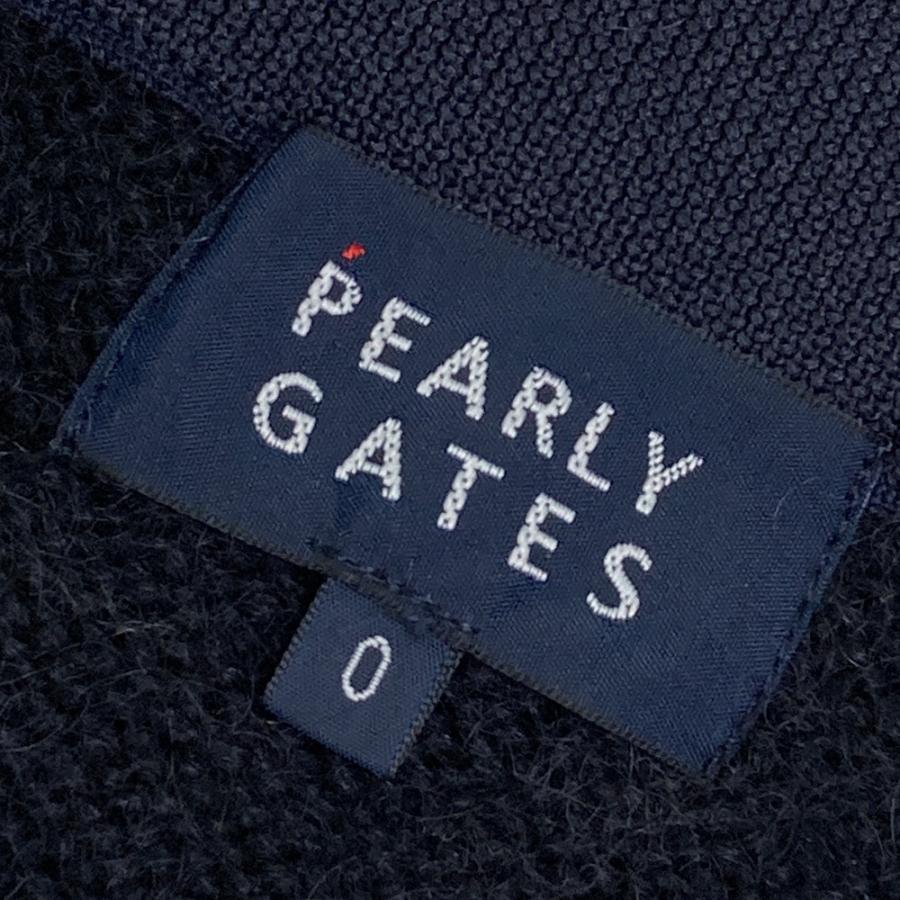 PEARLY GATES パーリーゲイツ ; ウール混 スカート 総柄 ネイビー系 0 ゴルフウェア レディースの画像