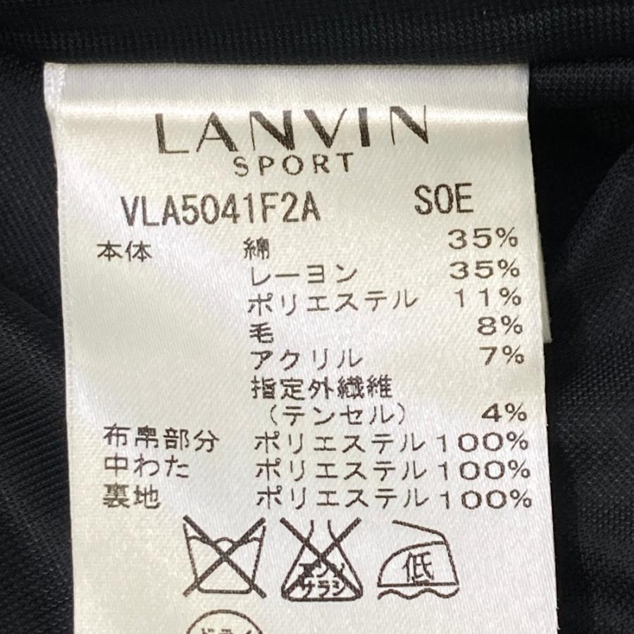 レディース38 ランバンスポール ゴルフ ニットボーダー柄 ワンピース