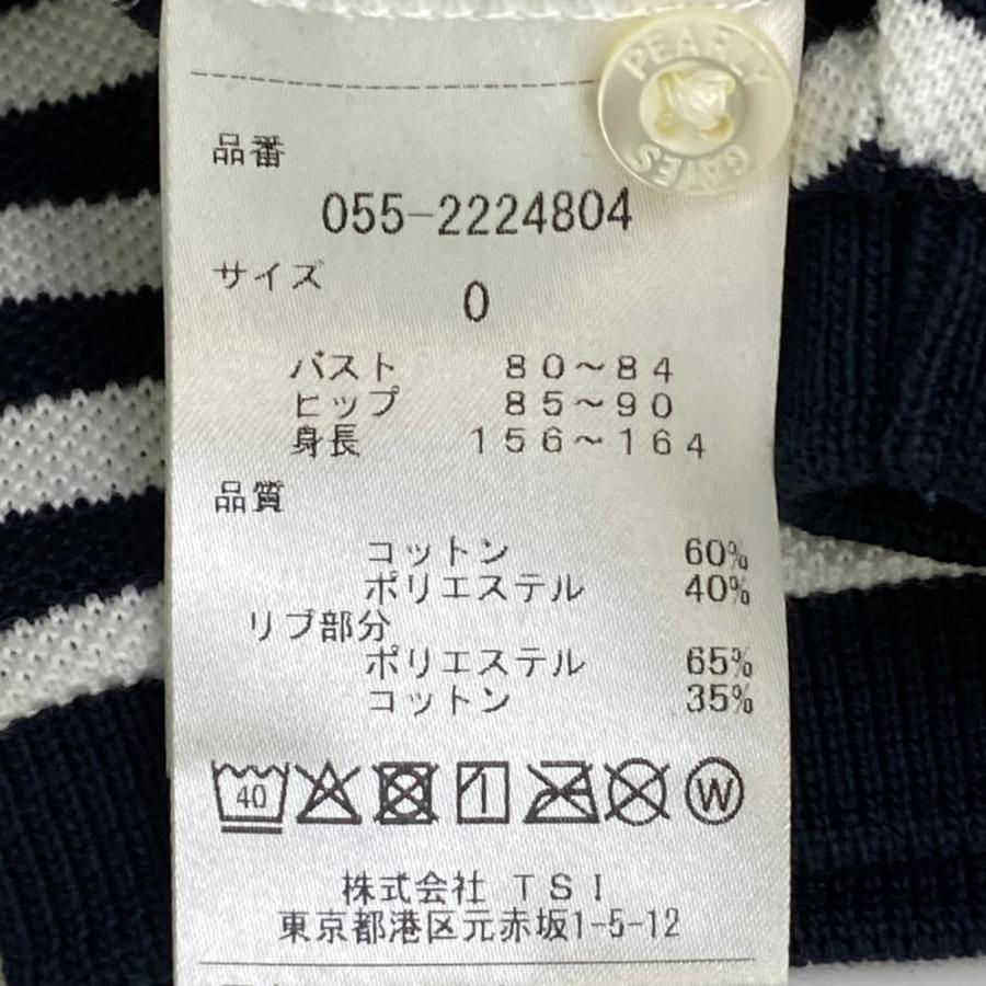 PEARLY GATES パーリーゲイツ  半袖ポロ ワンピース ボーダー柄 ネイビー系 0 ゴルフウェア レディース_3