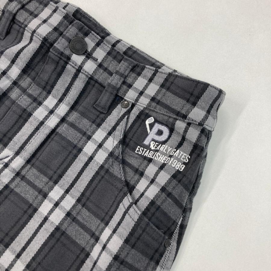 PEARLY GATES パーリーゲイツ 2023年モデル ストレッチスカート チェック柄 グレー系 00 ゴルフウェア レディースの画像