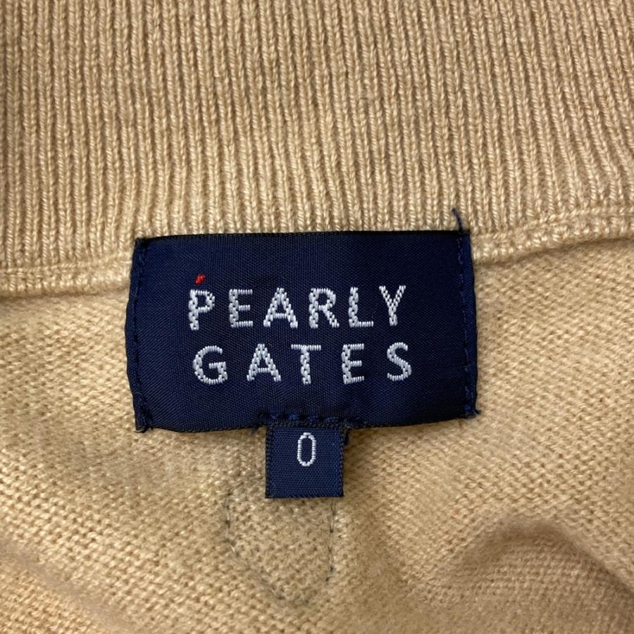 PEARLY GATES パーリーゲイツ ニットジャケット カシミヤ ベージュ系 0